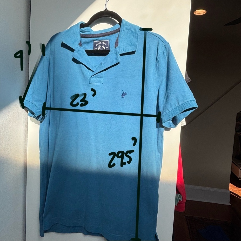 Men's Blue Polo Shirt - Picture 2 of 4